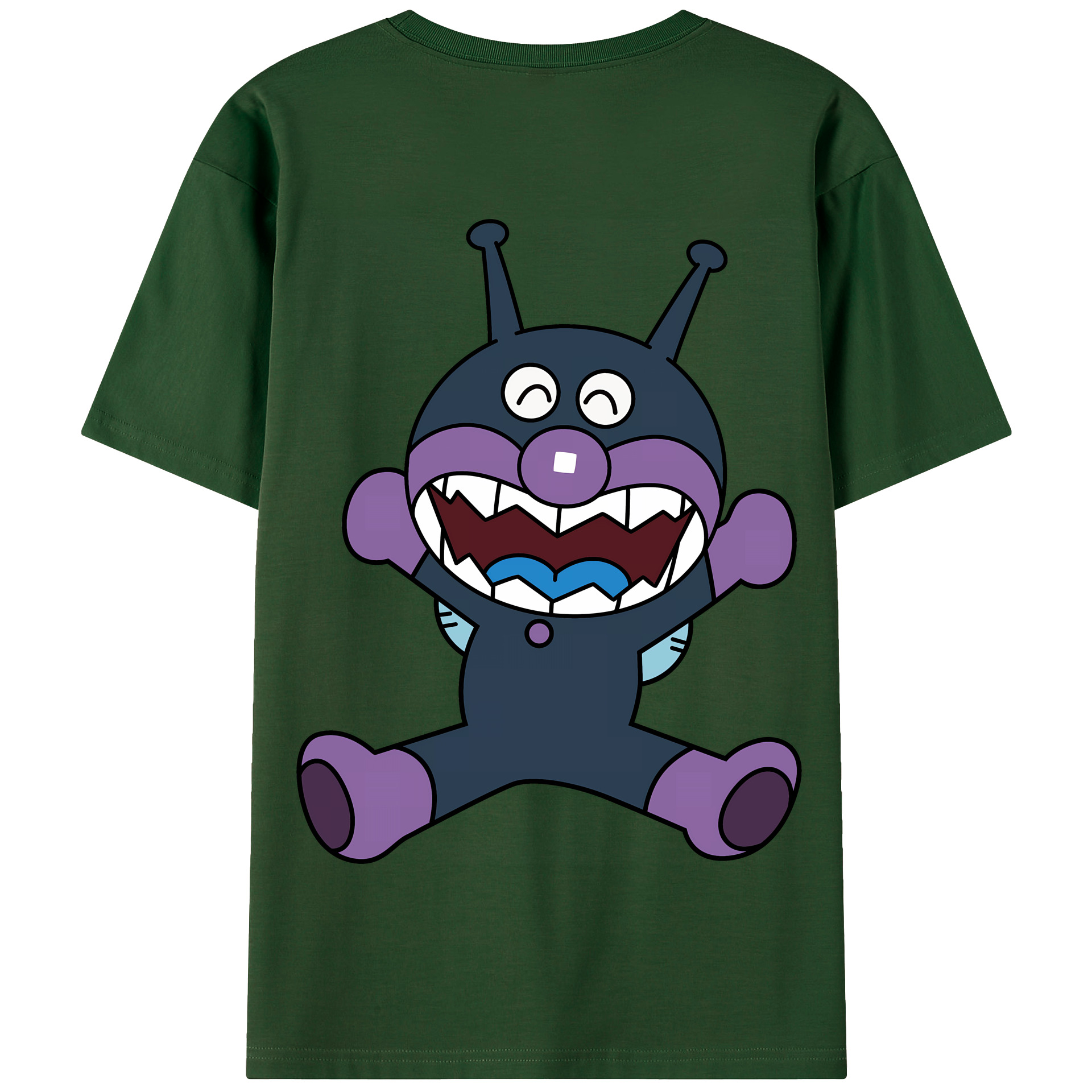（画像用） アンパンマン Anpanman 綿100％半袖Tシャツ（背面プリント）
